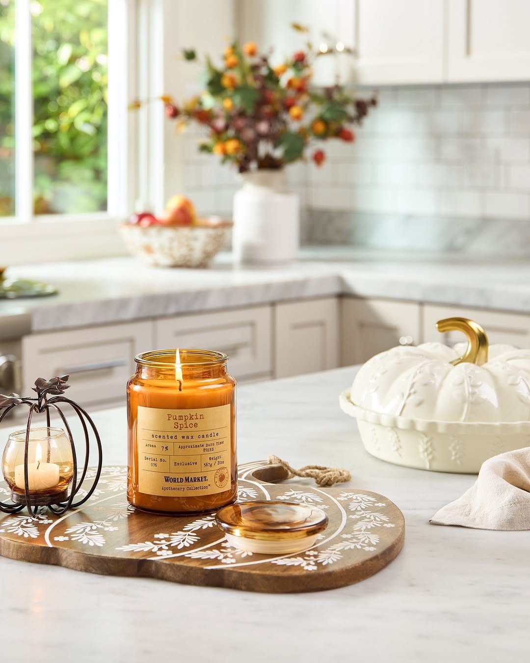 Scented Candles Galore in Fall Decor