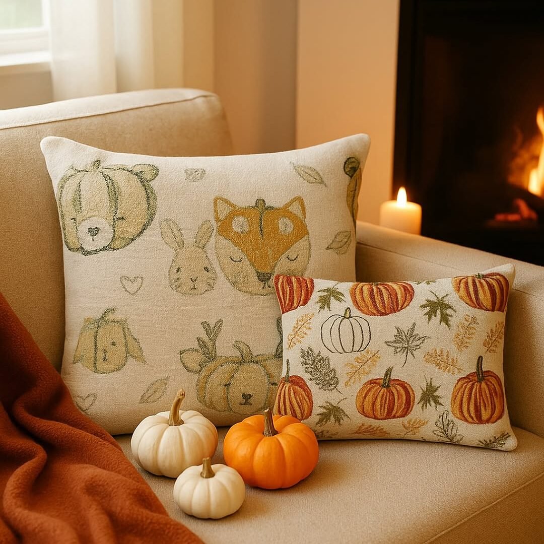 Seasonal Throw Pillow Covers in Fall Decor