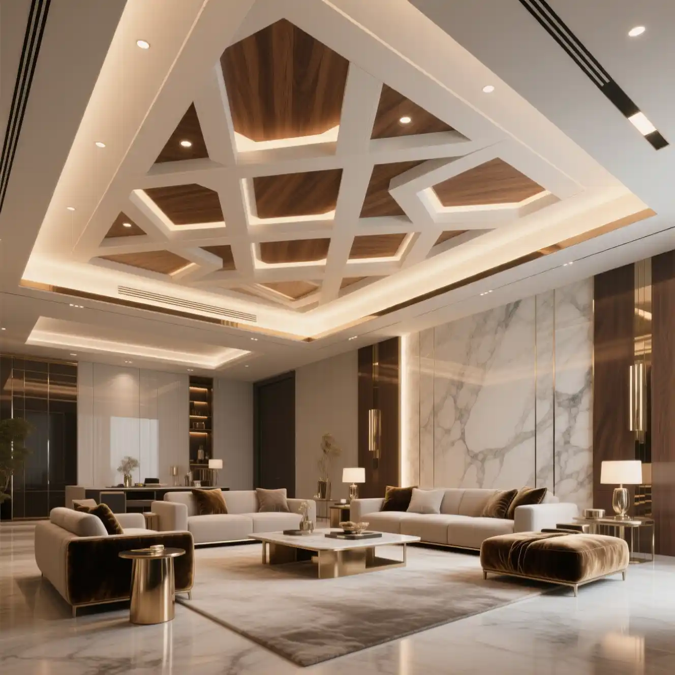 False Living Room Ceiling Design Ideas