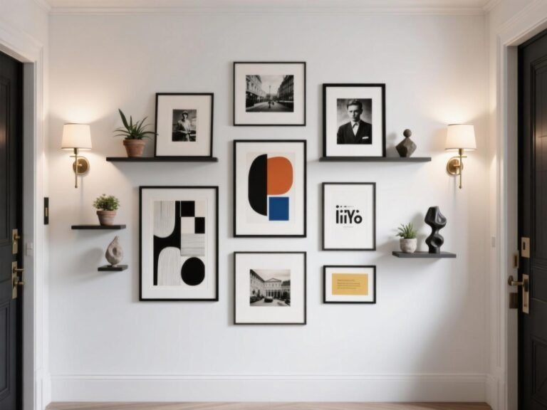 Stunning Entryway Gallery Wall