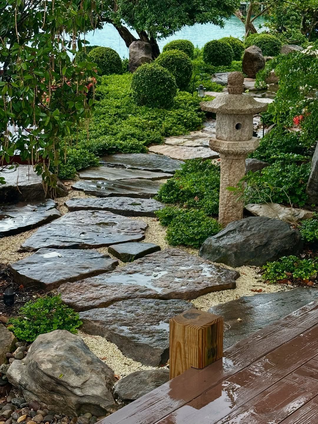 Water and Stone for Japanese Zen Gardens