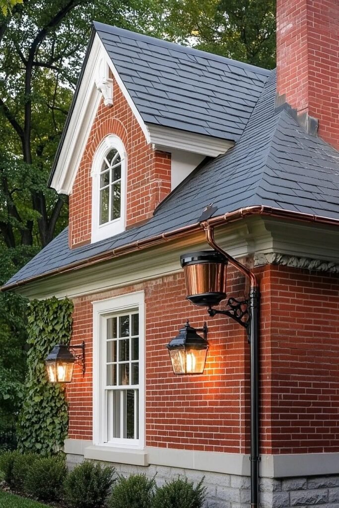 Red Brick Exterior with Enhance Curb Appeal
