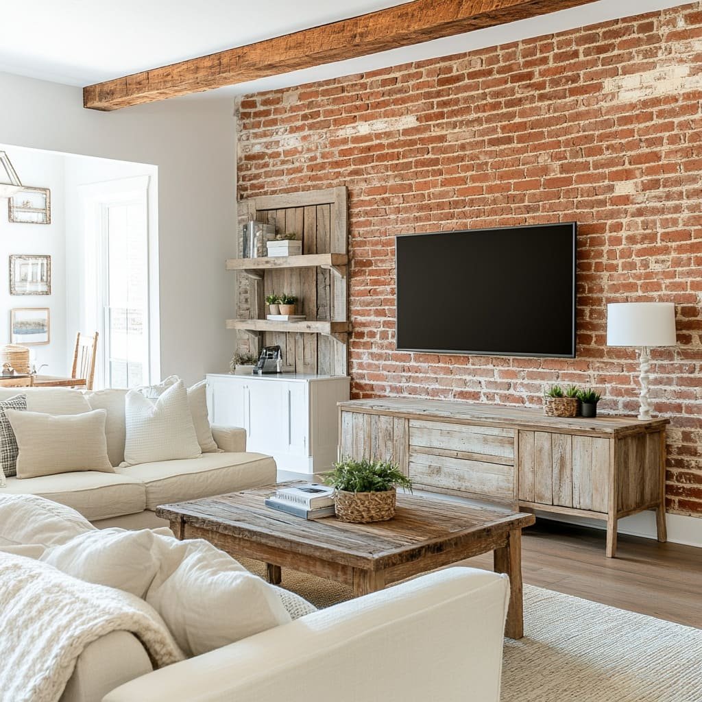 Ivory White for a Timeless Balance brick wall