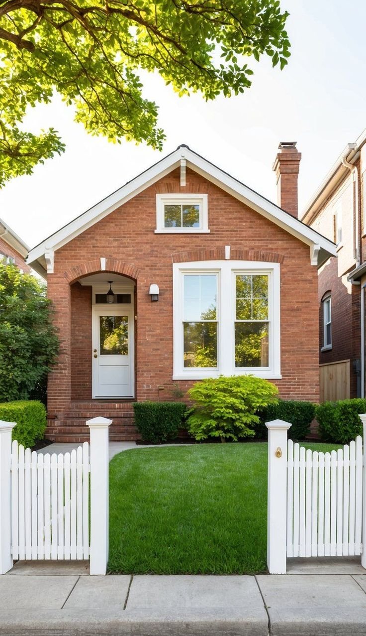 Red Brick Exterior with Fresh Paint