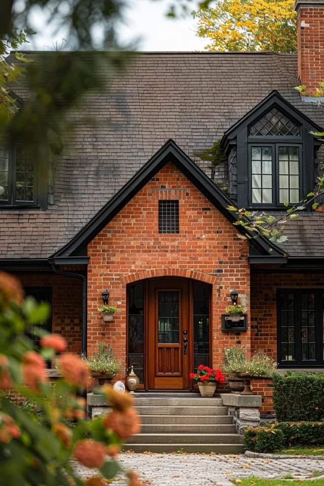Red Brick Exterior with Right Roof Style to Complement Brick