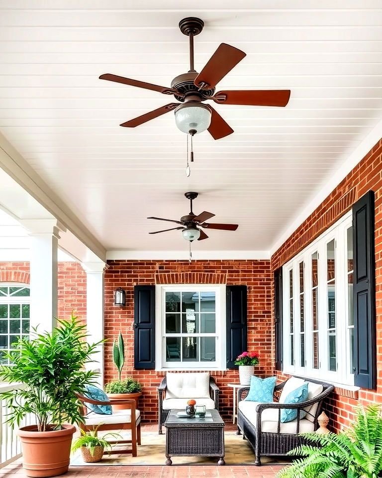 Red Brick Exterior with Welcoming Porch Space