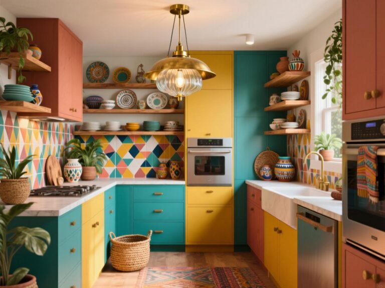 Colorful Eclectic Kitchen Renovation
