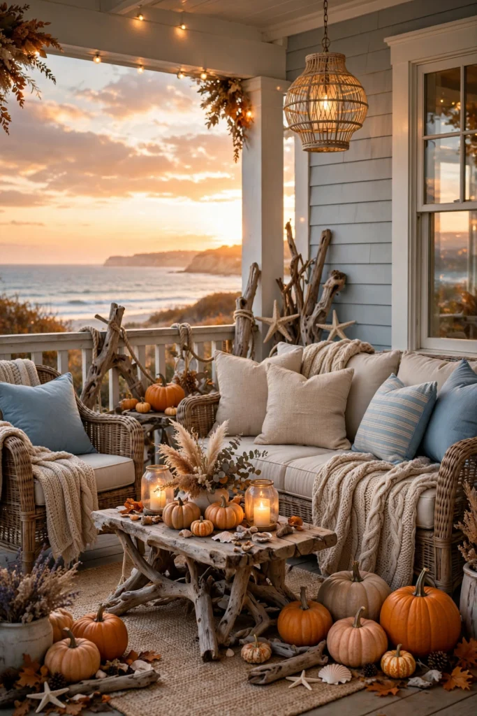 coastal porch sunset