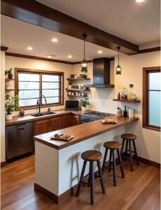 G Shaped Kitchen with Peninsula Ideas