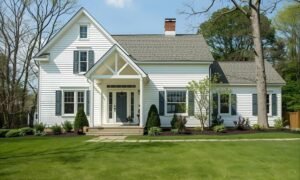 White Modern Farmhouse Exterior