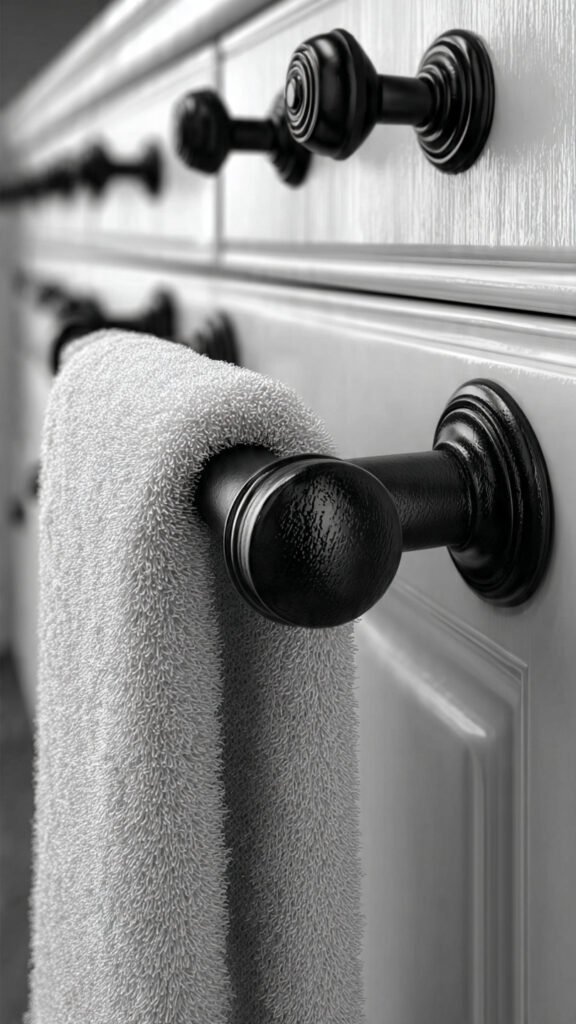 close up detail shot of modern matte black