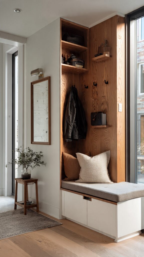 hidden storage ideas for a clutter free entryway