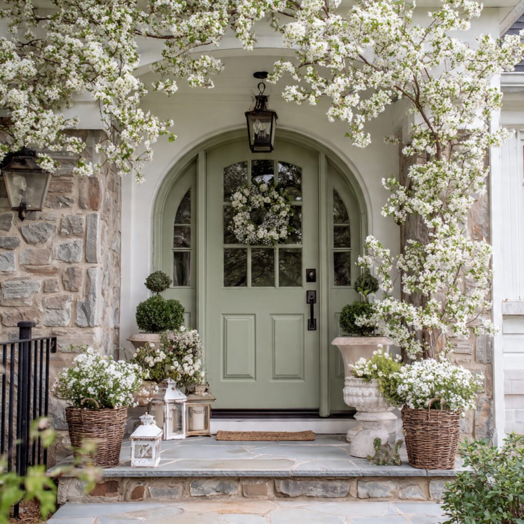 11+ Front Door Spring Decor Ideas That Create Stunning Seasonal Curb ...