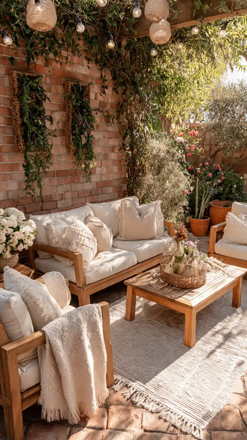 Spring Patio D&eacute;cor with Cozy Seating Arrangements