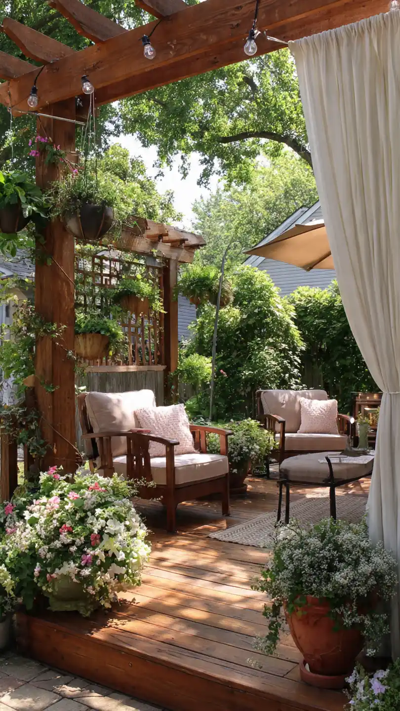 Spring Patio D&eacute;cor with Shade Solutions