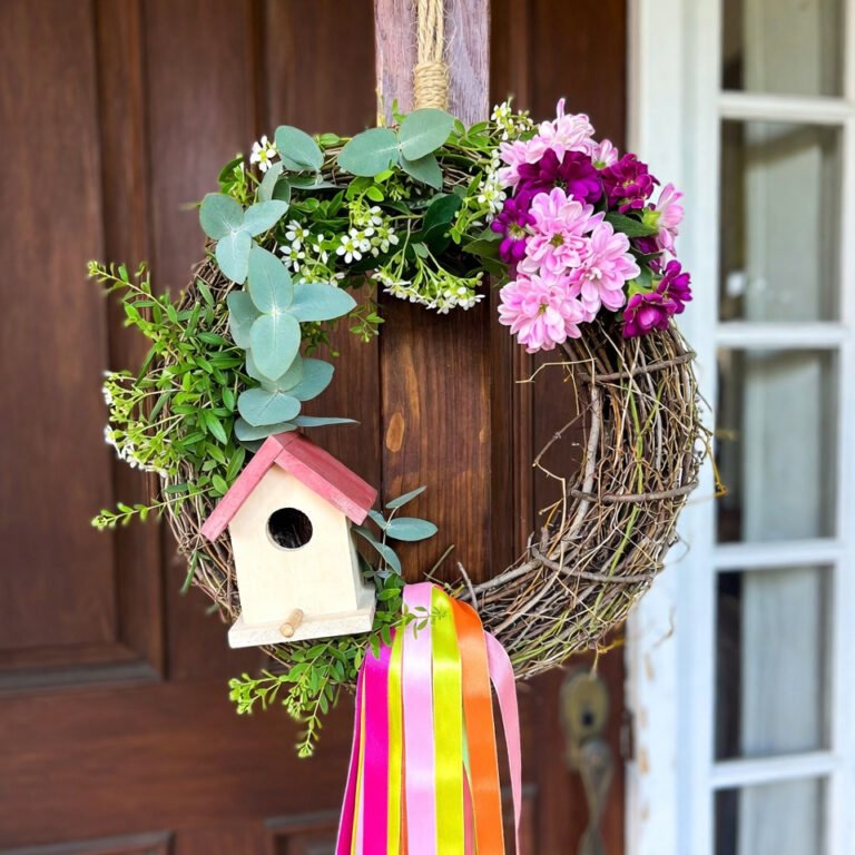 13 Welcoming Spring Wreath for Front Door Ideas That Elevating Your Home’s Curb Appeal