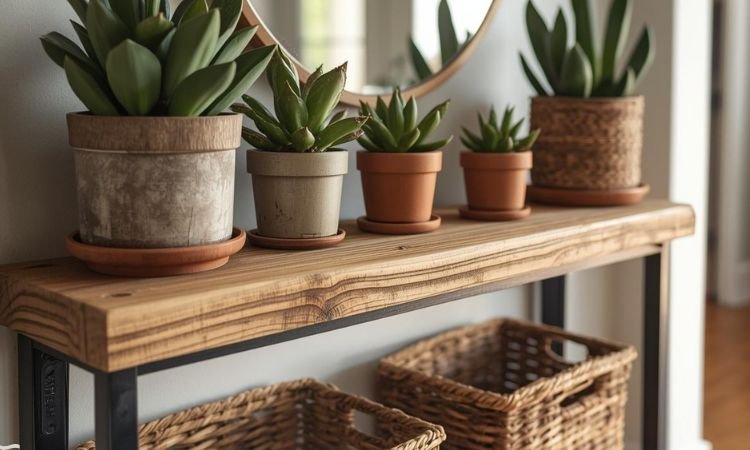 entryway shelf decor ideas