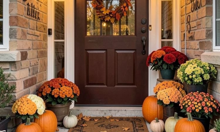 fall entryway decor porch ideas