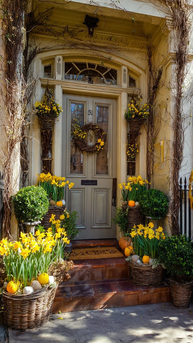 11+ Front Door Spring Decor Ideas That Create Stunning Seasonal Curb ...