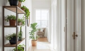 # Narrow Hallway Decorating Ideas That Add Style Without Bulk Your narrow hallway feels cramped and boring with white walls doing nothing. Adding decor seems risky—everything you try makes the tight space feel even smaller. You're stuck between leaving it plain or risking making it worse. Narrow hallway decorating works when choices enhance rather than crowd tight spaces. I'm covering 10 strategic approaches from minimalist wall art and slim console tables to mirror tricks and lighting upgrades. You'll see what actually fits narrow passages, how to decorate without blocking traffic, and designs making small hallways feel intentional. ## Smart Decorating For Tight Spaces **Slim Profiles Prevent Obstruction:** Narrow furniture and flat wall decor add style without consuming precious passage width. Shallow pieces maintain traffic flow while ending boring emptiness. **Vertical Focus Draws Eyes Up:** Tall elements and upward design pull attention from narrow width toward height. Vertical emphasis makes spaces feel less tunnel-like and constrained. **Light Colors Expand Perception:** Pale neutrals and whites reflect light making narrow spaces feel more open. Strategic color use optically widens tight hallways significantly. **Strategic Mirrors Multiply Space:** Reflective surfaces create depth illusion making hallways appear wider than reality. Mirror placement transforms perceived dimensions without construction. ## Narrow Hallway Decorating Ideas That Add Style Without Bulk Create stylish passages with these narrow hallway decorating ideas featuring space-smart solutions. ### Gallery Wall Single Line Arrange framed art in single horizontal line down one wall creating visual interest without bulk. The linear arrangement guides eyes along hallway making length work. It's like museum walls where art defines space. Use matching frames in black or white. Space pieces evenly creating rhythm. This narrow hallway decorating idea adds personality through flat wall application. ### Slim Console Table Add ultra-narrow console table (8-10 inches deep maximum) providing surface for keys and decor. The minimal depth adds function without blocking passage. It's like shelves with legs where slim wins. Choose wall-mounted or very slim freestanding options. Style minimally with lamp and small tray. This narrow hallway decorating idea adds utility carefully. ### Wall-Mounted Hooks Install decorative hooks creating functional art while organizing coats and bags. The vertical storage uses walls efficiently without floor space. It's like pegboards refined where hooks become design. Choose stylish brass, ceramic, or wood hooks. Space along wall length. This narrow hallway decorating idea combines beauty with practical storage. ### Runner Rug Only Layer patterned runner rug adding warmth and color through floor rather than walls. The textile softens hard surfaces without width consumption. It's like pathways where runners define routes. Choose patterns with lengthwise direction. Keep proportions leaving floor visible on sides. This narrow hallway decorating idea adds comfort without crowding. ### Minimalist Sconces Mount slim wall sconces providing ambient lighting and architectural interest. The flat fixtures add design without protruding dangerously into passages. It's like jewelry where minimal adds maximum. Use modern linear designs or classic small sconces. Install at regular intervals. This narrow hallway decorating idea improves lighting and style simultaneously. ### Vertical Striped Wallpaper Apply vertical striped wallpaper making ceilings appear higher drawing focus upward. The pattern direction counteracts narrowness through height emphasis. It's like pinstripes where lines create illusion. Choose subtle tone-on-tone or bolder contrasts. Run from floor to ceiling. This narrow hallway decorating idea visually expands through pattern. ### Large Mirror Statement Hang one oversized mirror creating focal point and reflecting light throughout space. The single large piece makes bigger impact than multiple small items. It's like windows where reflection opens walls. Position opposite light sources or at hallway end. Use substantial frame making statement. This narrow hallway decorating idea doubles perceived space optically. ### Floating Shelves Minimal Install 6-8 inch deep floating shelves displaying small items without blocking passage. The shallow depth provides function while maintaining clearance. It's like ledges where depth stays controlled. Style with small plants, candles, or framed photos. Keep quantities minimal. This narrow hallway decorating idea adds personality through restrained display. ### Painted Accent Ceiling Paint ceiling different color drawing attention upward away from narrow walls. The unexpected color application adds interest through fifth wall. It's like sky where overhead becomes feature. Use soft colors or dramatic darks depending on style. The ceiling focus reduces tunnel feeling. This narrow hallway decorating idea shifts perception creatively. ### Baseboard And Trim Upgrade Enhance existing trim with paint or replace with more substantial molding adding architectural detail. The refined details elevate plain passages through subtle enhancement. It's like framing where edges matter. Paint trim contrasting with walls or same color for subtle sophistication. The detail upgrade costs little but delivers impact. This narrow hallway decorating idea improves through refinement. ## Common Narrow Hallway Decorating Mistakes And Solutions ### Adding Bulky Furniture Standard-depth console tables or chairs narrow already tight passages creating obstacles. Solution: Use only furniture under 10 inches deep or wall-mounted pieces maintaining minimum 36-inch clearance. ### Overcrowding Walls Too many frames, shelves, or decor creates visual chaos making spaces feel cluttered. Solution: Choose few larger pieces rather than masses of small items maintaining breathing room. ### Using Dark Heavy Colors Dark paint makes narrow spaces feel more confined and cave-like reducing natural light. Solution: Stick with whites, creams, and light neutrals reflecting light and expanding perception. ### Hanging Items At Wrong Heights Art too high or too low looks awkward and wastes visual impact opportunity. Solution: Center artwork at 57-60 inches from floor matching standard gallery height. ### Blocking Natural Light Placing items near windows or light sources reduces brightness making hallways darker. Solution: Keep areas near light sources clear allowing maximum illumination spreading throughout space. ## Frequently Asked Questions About Narrow Hallway Decorating ### What's The Best Color For Narrow Hallways? White and soft creams work best reflecting maximum light making narrow spaces feel most open. Light grays and pale beiges also expand perception while adding subtle warmth. Avoid dark colors making spaces feel smaller and cave-like. Consider semi-gloss or satin finishes reflecting more light than flat paint. Consistent color throughout avoids breaking space into smaller segments. ### How Wide Should Hallway Console Tables Be? Maximum 10 inches deep for narrow hallways under 42 inches wide maintaining comfortable passage. Ideally 8 inches or less prevents obstruction while providing functional surface. Measure hallway width ensuring adequate clearance remains. Wall-mounted floating options eliminate legs creating cleaner appearance. Some hallways too narrow for any console requiring alternative solutions. ### Can You Wallpaper Narrow Hallways? Yes—wallpaper adds pattern and interest to plain walls effectively. Choose vertical patterns or subtle overall designs avoiding horizontal emphasis making spaces feel shorter. Large-scale patterns work better than tiny busy prints. Consider accent wall at hallway end rather than all walls preventing overwhelming small spaces. Removable wallpaper offers commitment-free testing. ## Styling Your Narrow Hallway Successfully Narrow hallway decorating ideas prove tight passages can have personality without feeling cramped. Choose slim furniture and flat wall decor maintaining traffic flow, use light colors expanding perceived width, and decorate selectively avoiding clutter. Keep pieces under 10 inches deep and maintain clean passage clearance. narrow hallway decorating ideas