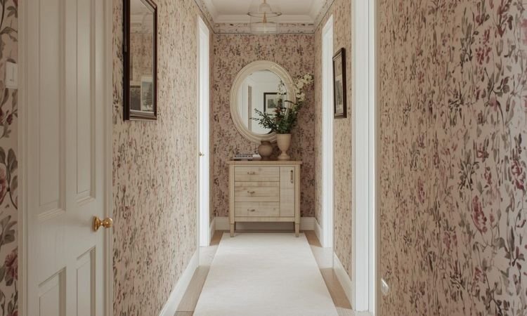 narrow hallway wallpaper ideas