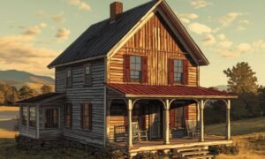 1800s farmhouse exterior