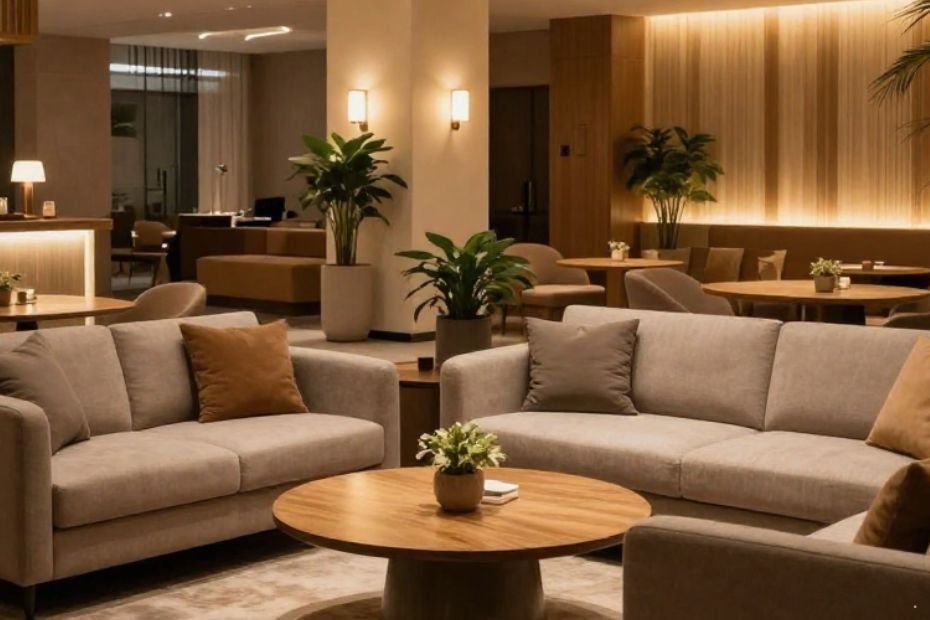 Lobby lounge design