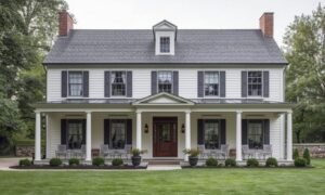 colonial farmhouse exterior