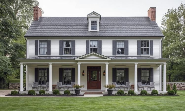 colonial farmhouse exterior