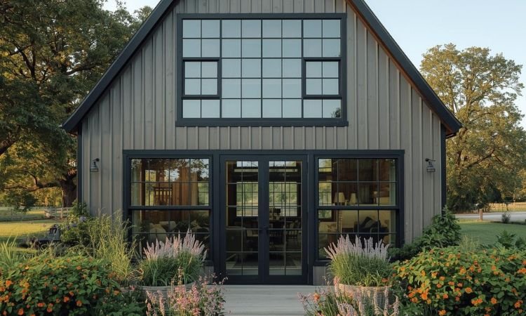 farmhouse barndominium exterior