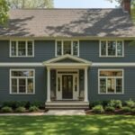 gray farmhouse exterior