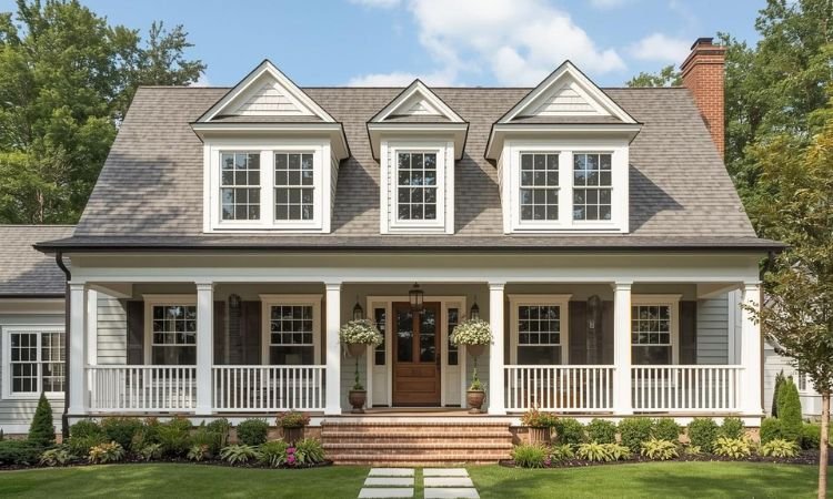 Light Grey Farmhouse Exterior Ideas
