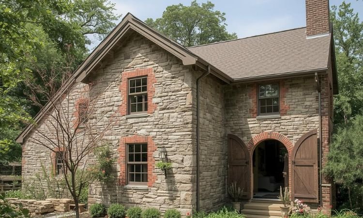 stone farmhouse exterior