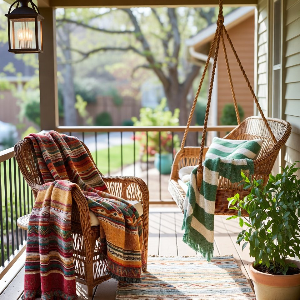 Add Cozy Throw Blankets