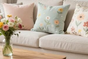 Spring living room decor