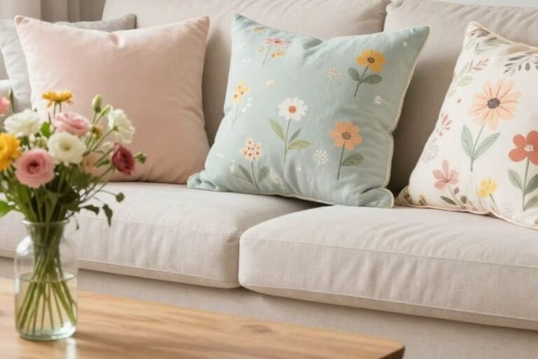 Spring living room decor