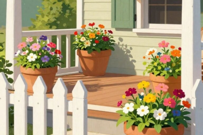 Spring planter ideas for front porch