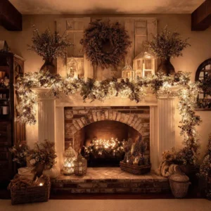 Transform Your Space with Lighted Mantle Decor Year Round Effortless Ambiance 365 Days a Year
