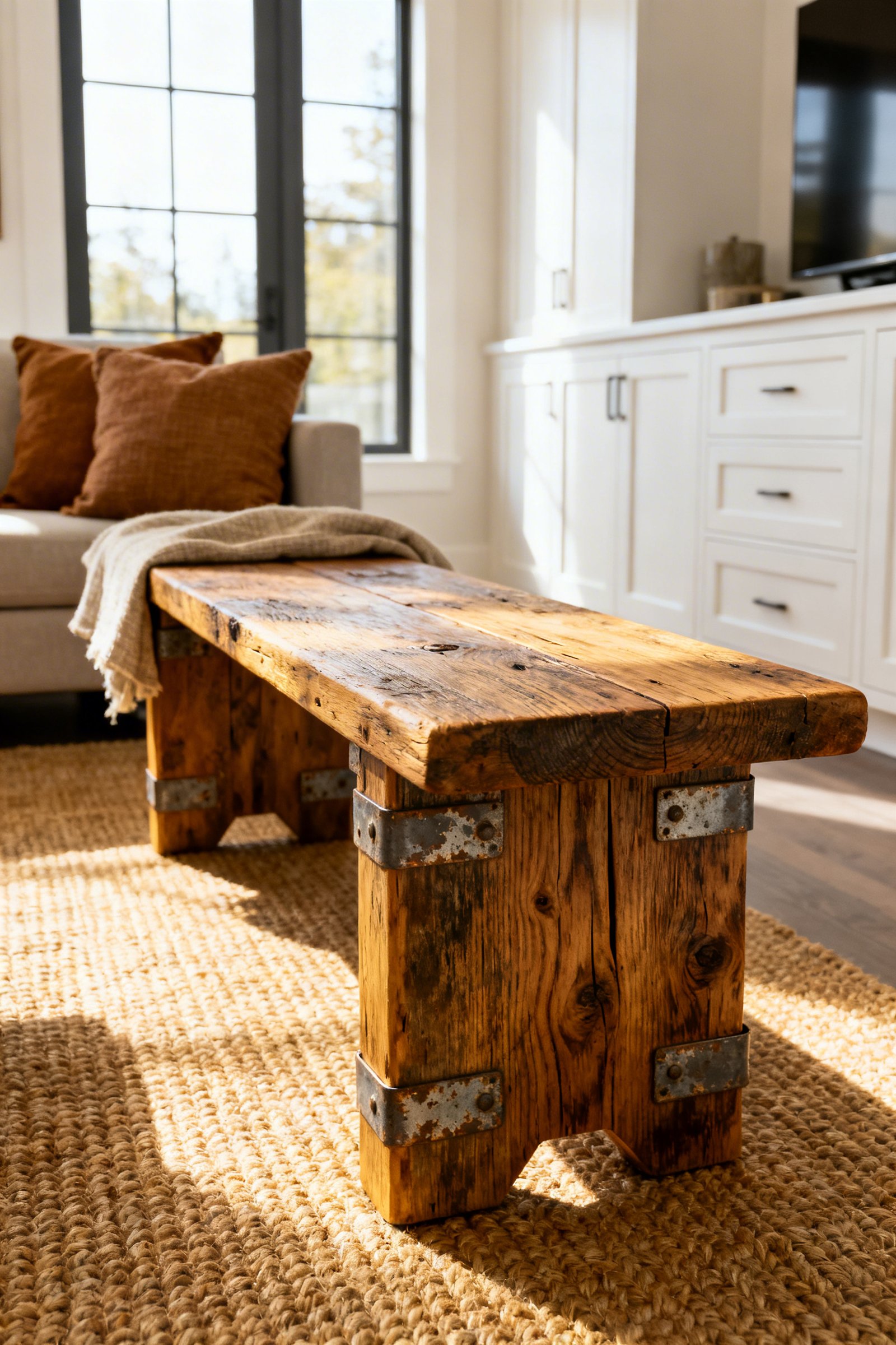 Rustic Wood Bench