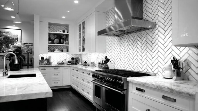 17 Timeless Black and White Kitchen Backsplash Ideas for a Chic Modern Look