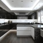 black white and grey kitchen ideas
