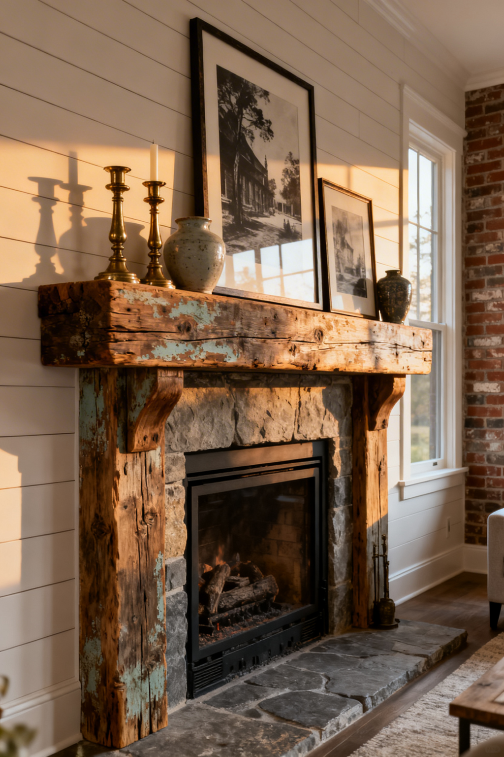 17 Modern Farmhouse Living Room Fireplaces Ideas To Warm Your Heart And ...