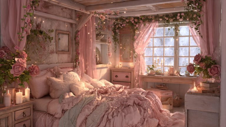 Charming Pink Cottage Bedroom Ideas for a Soft Dreamy Retreat