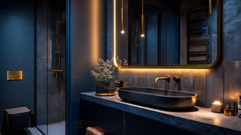 Bold Small Moody Bathroom Ideas for a Dramatic Retreat