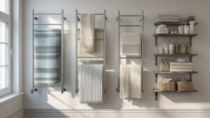 smart small bathroom towel rack ideas space saving