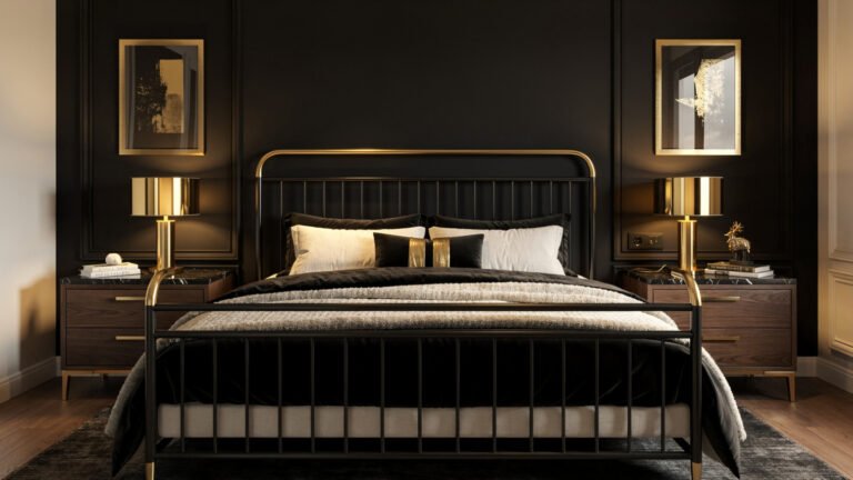 Luxurious Black and Gold Bedroom Ideas for a Glamorous Space