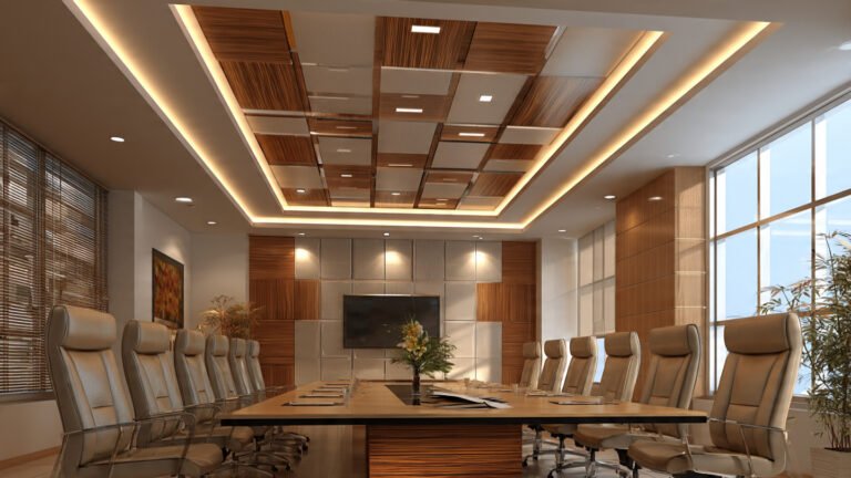 19 Conference Room False Ceiling Design Ideas for Professional Spaces