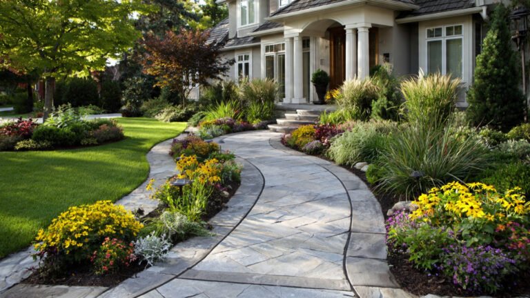Stylish Front Yard Walkway Ideas for a Beautiful Home Entrance