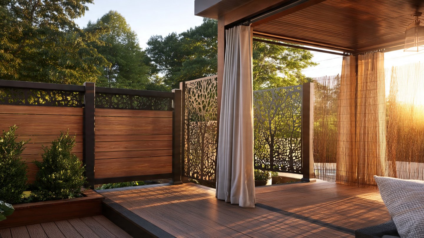 Privacy Fence Ideas on Deck 1