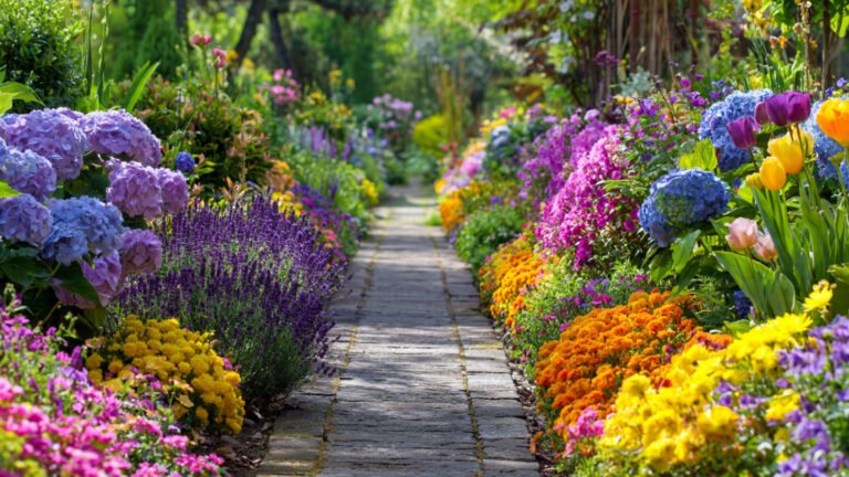 Beautiful Walkway Flower Bed Ideas for a Colorful Outdoor Pathway